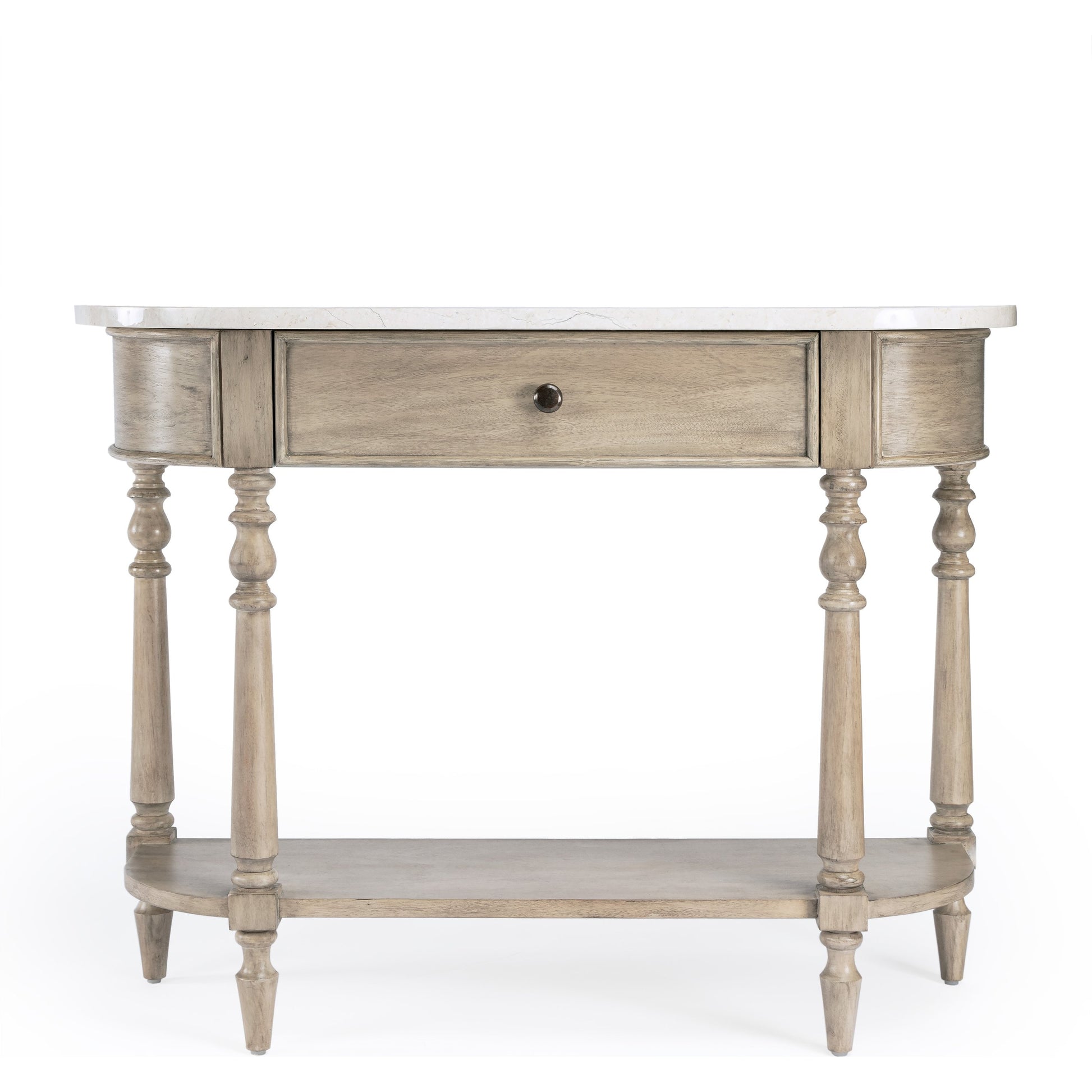 Danielle Console Table by Butler Specialty Company. Made from marble, mahogany wood mdf, mahogany veneer, plywood in a cottage & farmhouse style.