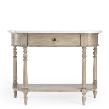 Danielle Console Table by Butler Specialty Company. Made from marble, mahogany wood mdf, mahogany veneer, plywood in a cottage & farmhouse style.