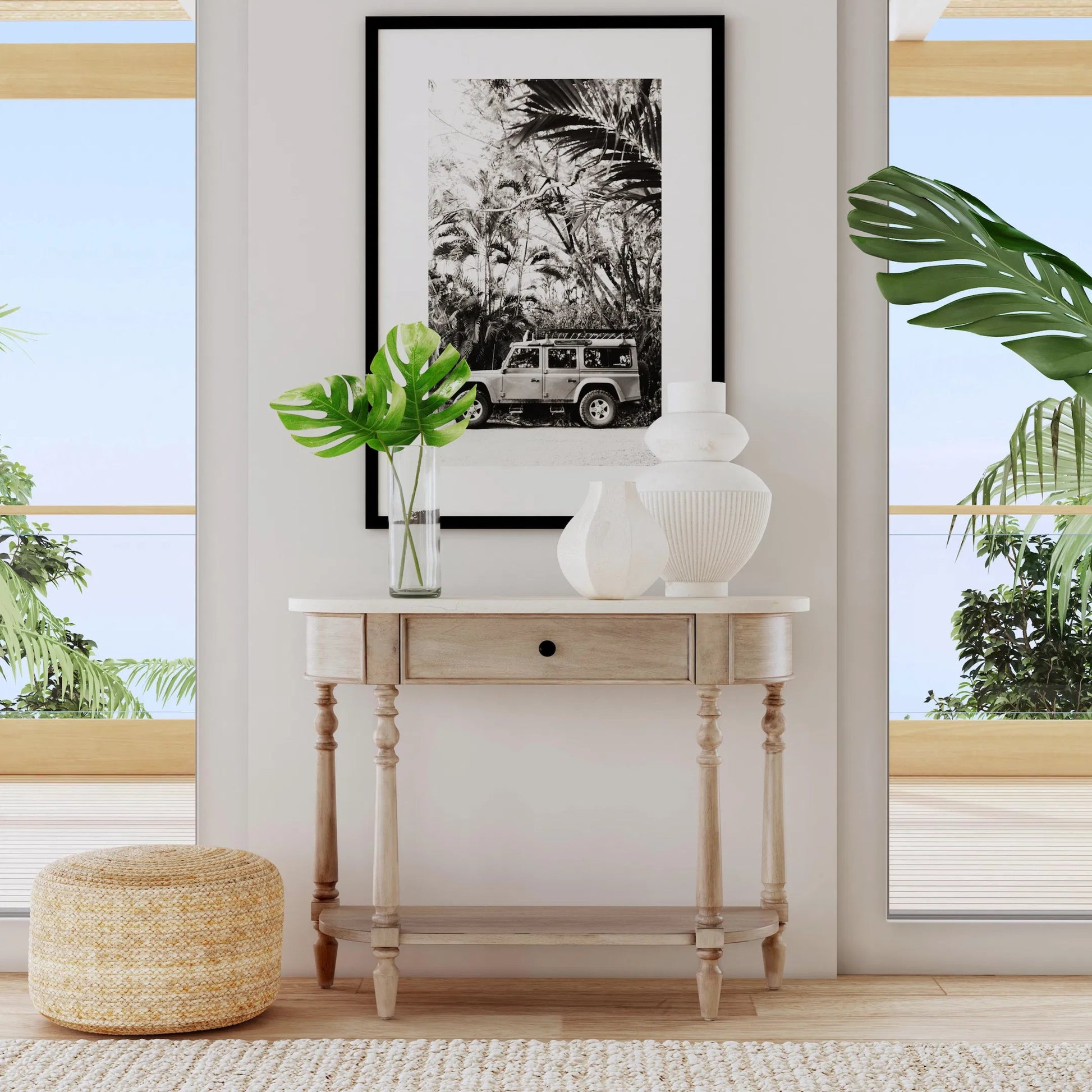 Danielle Console Table by Butler Specialty Company. Made from marble, mahogany wood mdf, mahogany veneer, plywood in a cottage & farmhouse style.