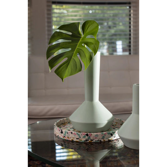 Posey Vase by Accent Decor in mint. Made from ceramic in a modern style.