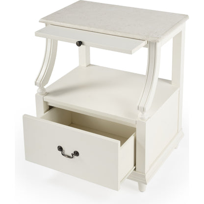 Danielle Nightstand by Butler Specialty Company. Made from marble, mahogany wood, mdf, mahogany veneer in a traditional style.