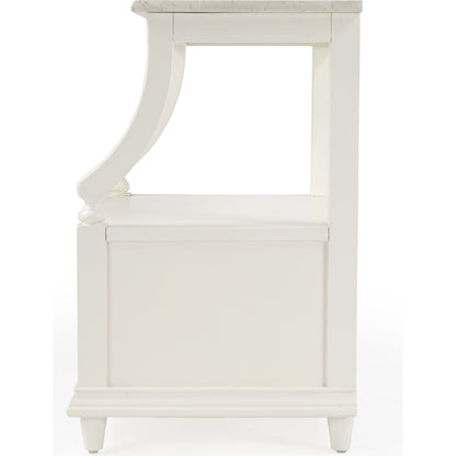 Danielle Nightstand by Butler Specialty Company. Made from marble, mahogany wood, mdf, mahogany veneer in a traditional style.