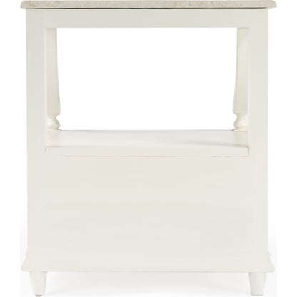 Danielle Nightstand by Butler Specialty Company. Made from marble, mahogany wood, mdf, mahogany veneer in a traditional style.