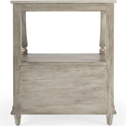 Danielle Nightstand by Butler Specialty Company. Made from marble, mahogany wood, mdf, mahogany veneer in a traditional style.