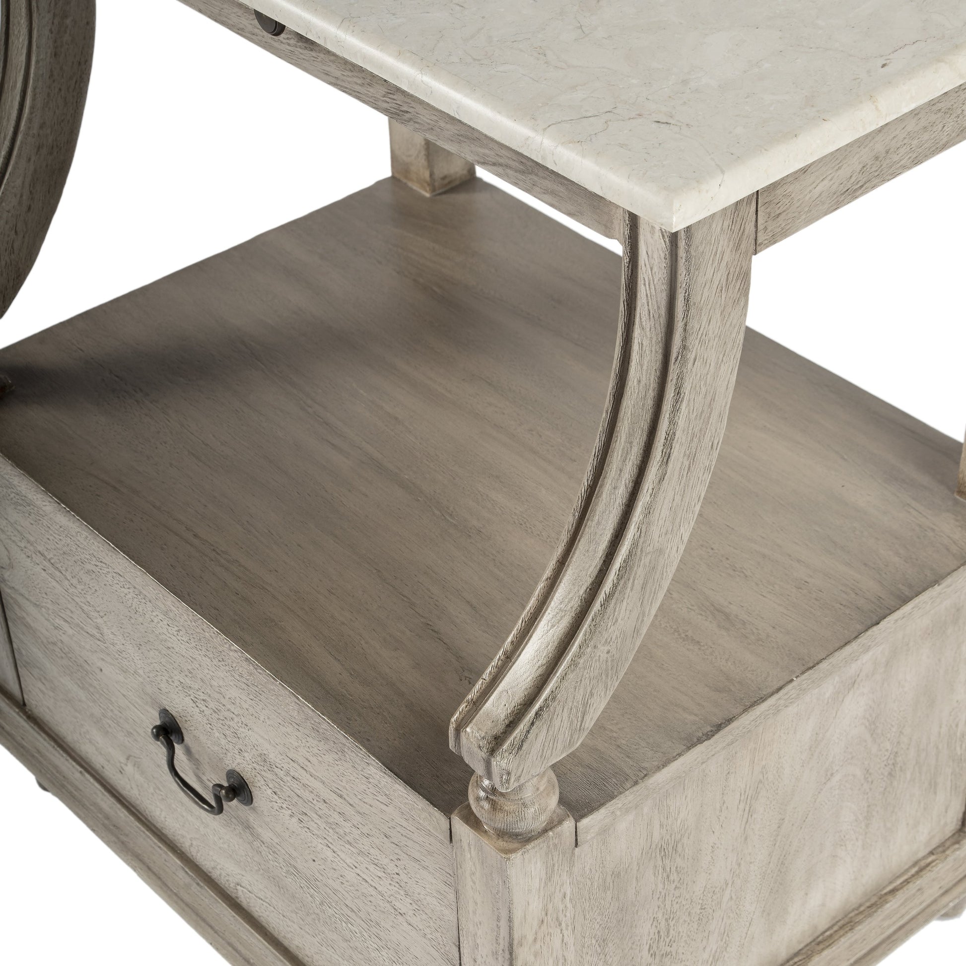Danielle Nightstand by Butler Specialty Company. Made from marble, mahogany wood, mdf, mahogany veneer in a traditional style.