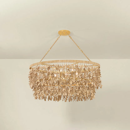 Naxos Linear by Corbett in vintage gold leaf. Made from unique in a modern style.