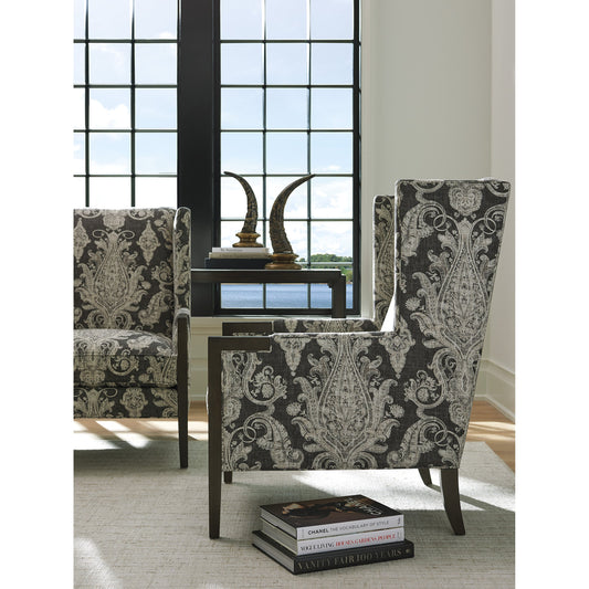 Stratton Wing Chair by Lexington in natural. Made from unique in a transitional style.