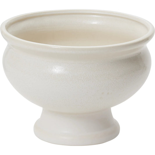 Dawson Compote by Accent Decor in white. Made from ceramic in a modern style.
