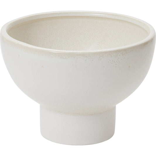 Elijah Compote by Accent Decor in white. Made from ceramic in a unique style.