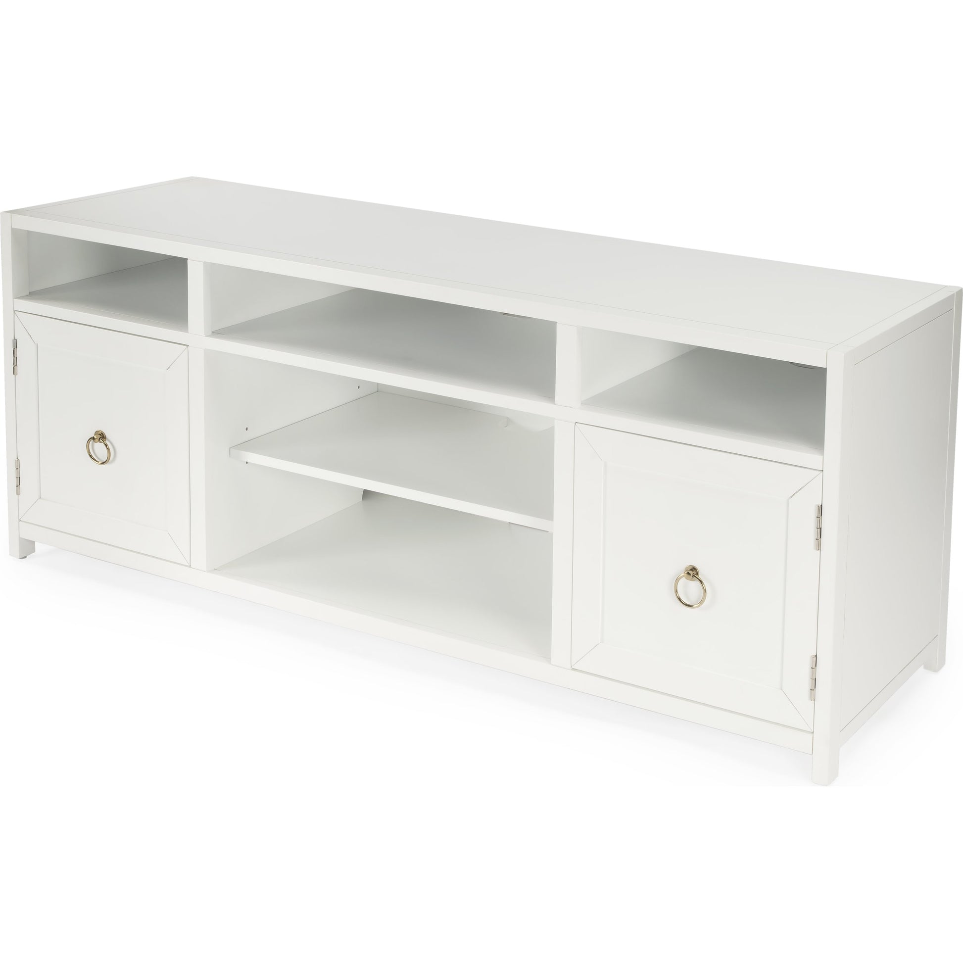 Lark TV Stand by Butler Specialty Company in natural wood. Made from acacia, mdf, acacia veneer in a modern style.