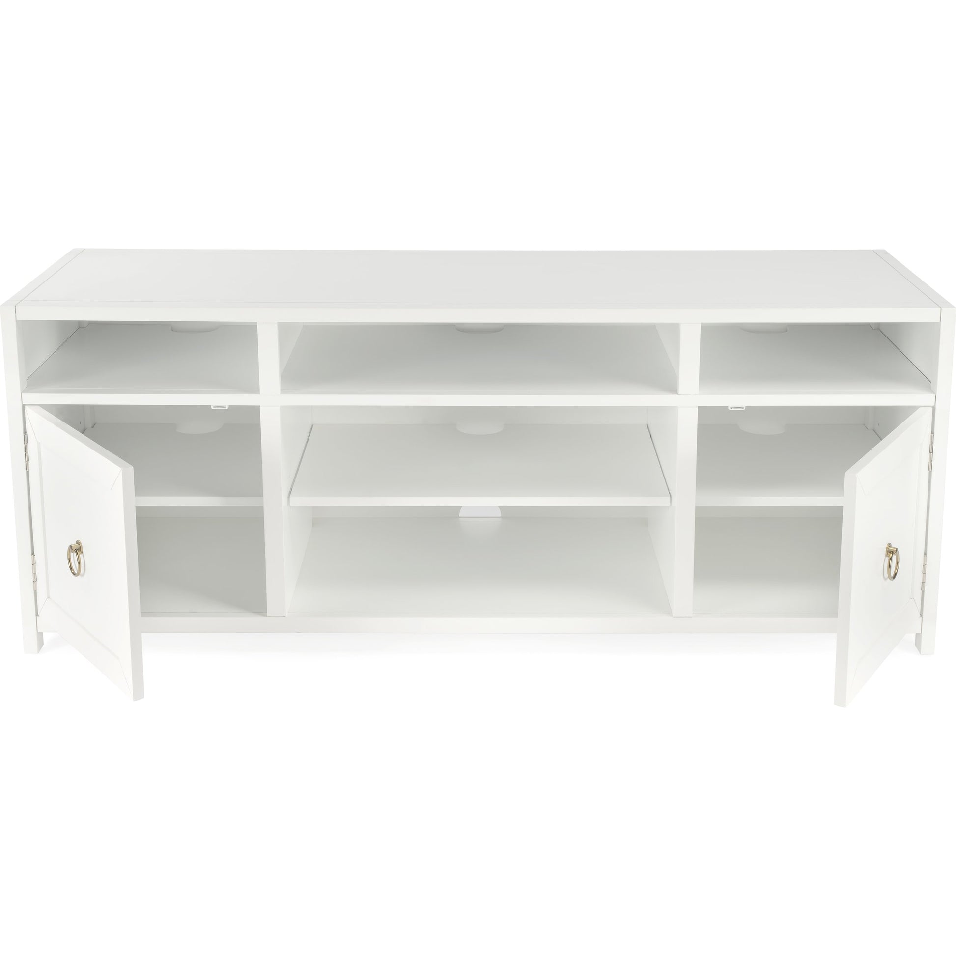 Lark TV Stand by Butler Specialty Company in natural wood. Made from acacia, mdf, acacia veneer in a modern style.