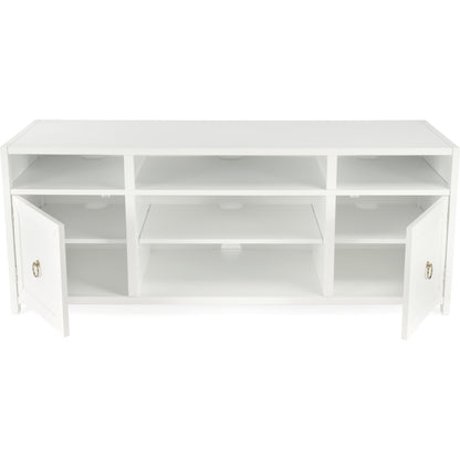 Lark TV Stand by Butler Specialty Company in natural wood. Made from acacia, mdf, acacia veneer in a modern style.