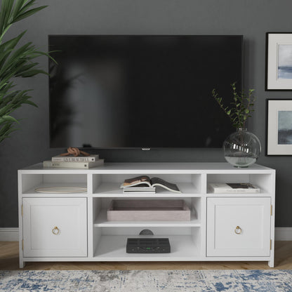 Lark TV Stand by Butler Specialty Company in natural wood. Made from acacia, mdf, acacia veneer in a modern style.