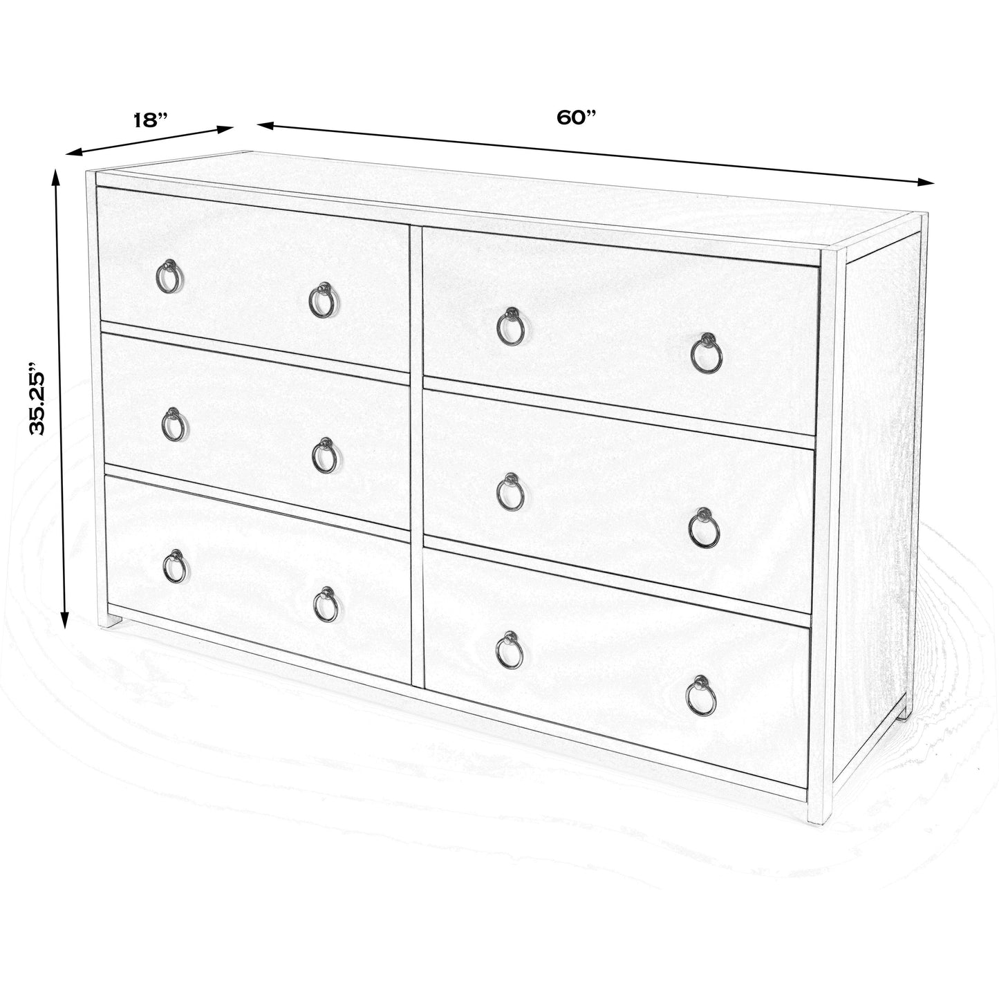 019 SI-1822320 | Additional Silo | Lark 60" Dresser by Butler Specialty Company. Made from unique in a modern style.