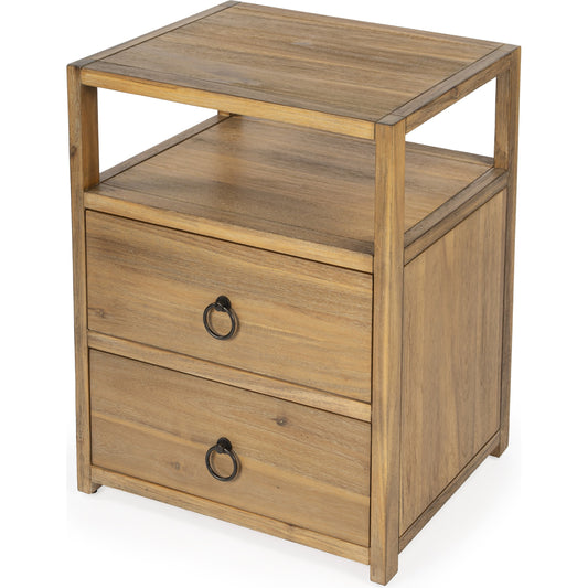 Lark Nightstand by Butler Specialty Company. Made from acacia wood, mdf, acacia veneer in a modern style.