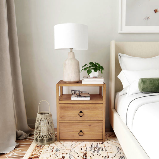 Lark Nightstand by Butler Specialty Company. Made from acacia wood, mdf, acacia veneer in a modern style.