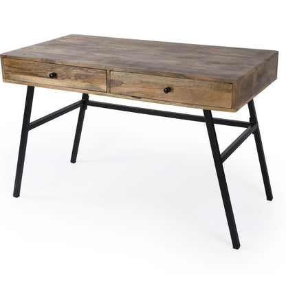 Reison Desk by Butler Specialty Company in light brown. Made from iron, mango wood in a modern style.