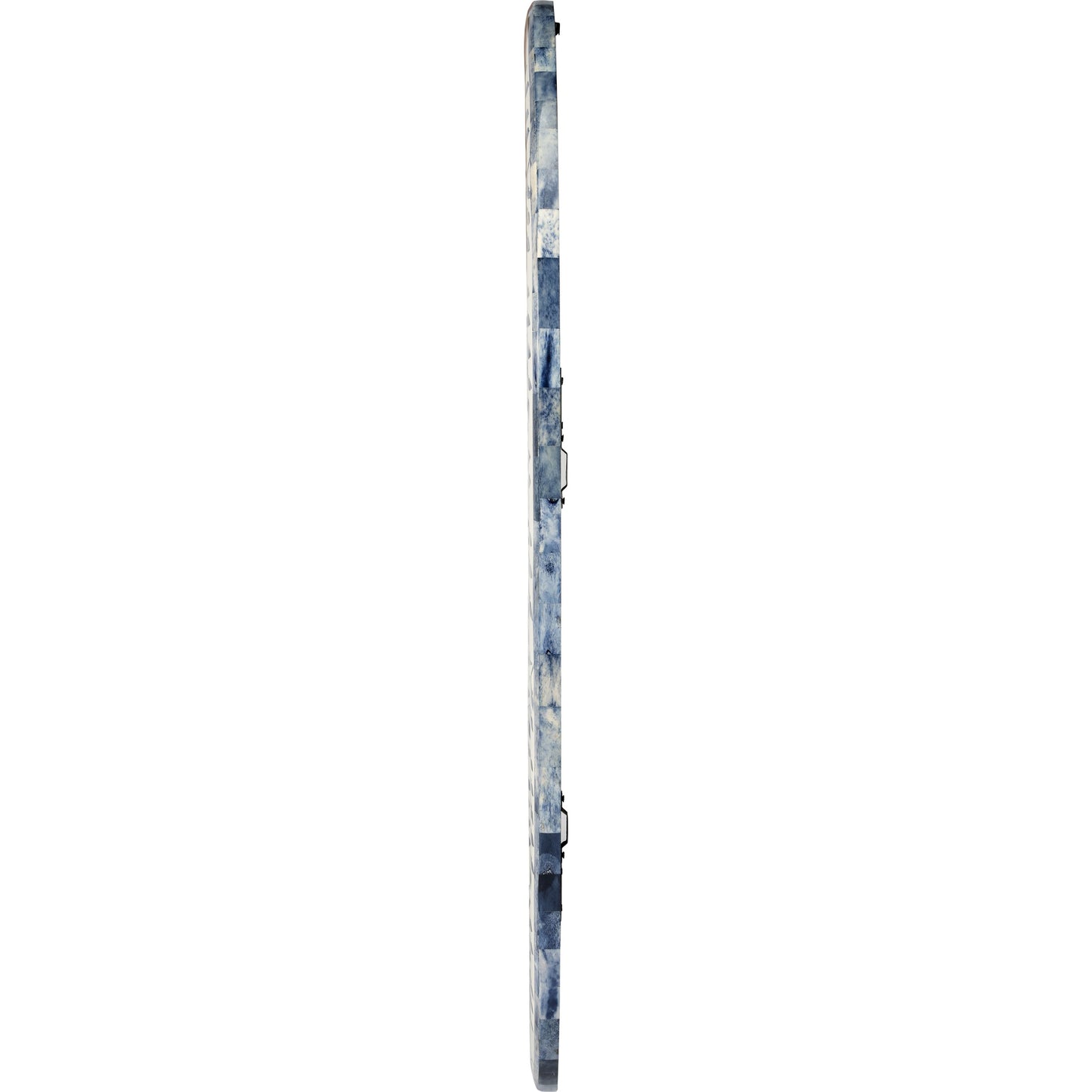 003 SR-910350 | Additional Silo | Trubadur Mirror by Butler Specialty Company in white and blue and blue, white bone. Made from bone inlay, mdf, resin, mango wood in a cottage & farmhouse style.