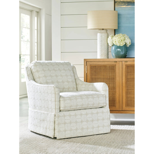 Salt Creek Swivel Chair by Lexington in gray. Made from unique in a modern style.
