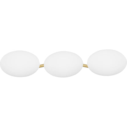 Wagner Vanity Light by Hudson Valley. Made from brass in a modern style.