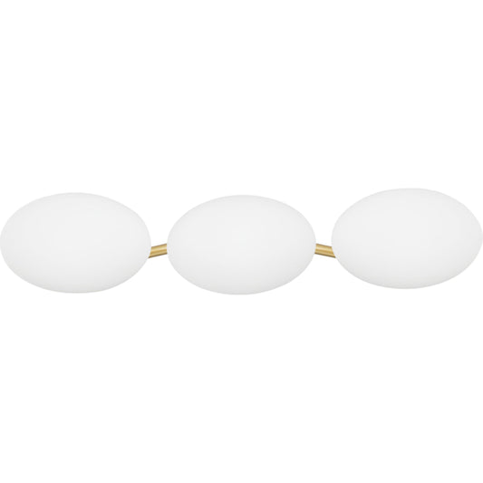 Wagner Vanity Light by Hudson Valley. Made from brass in a modern style.