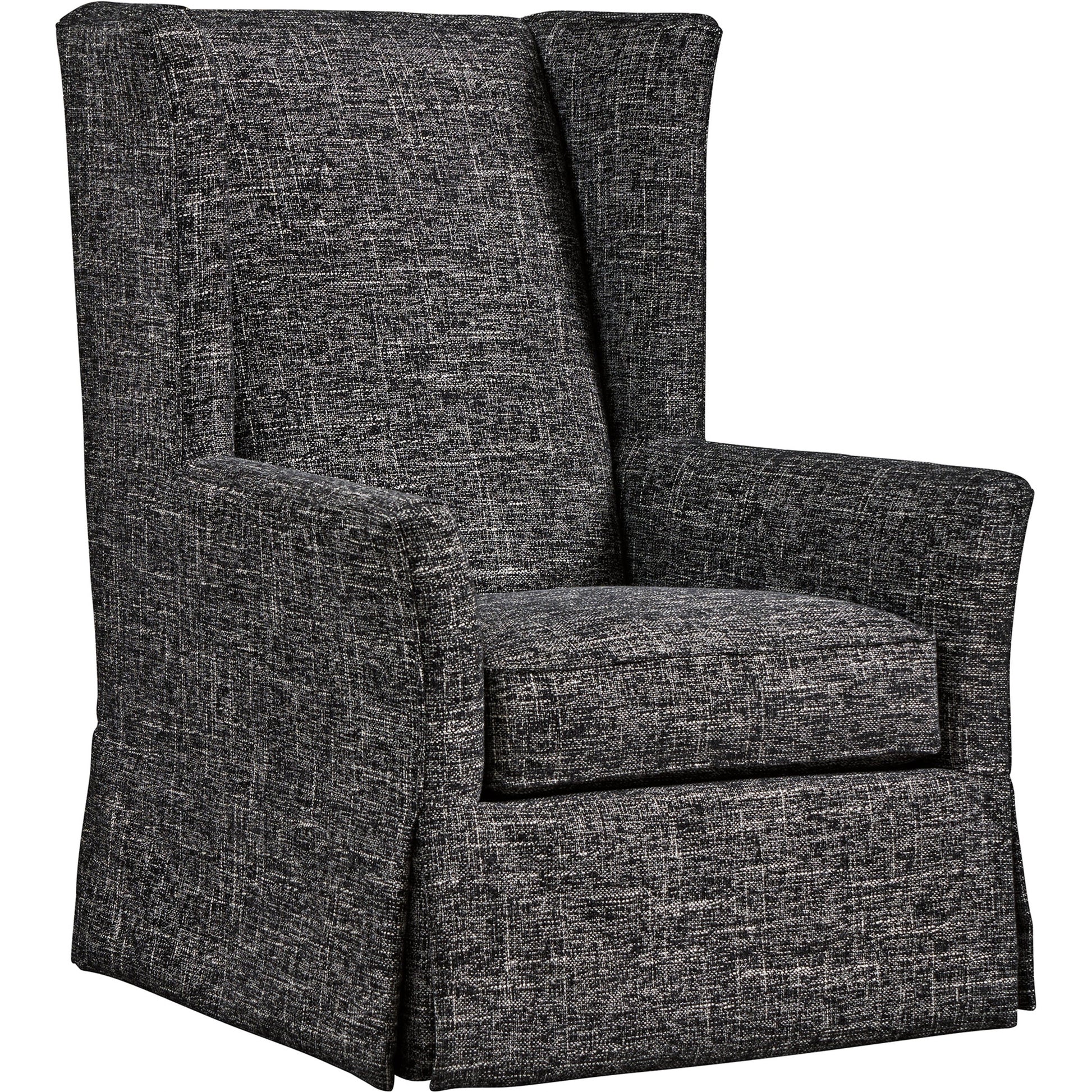 El Moro Swivel Chair by Barclay Butera in black. Made from unique in a modern style.