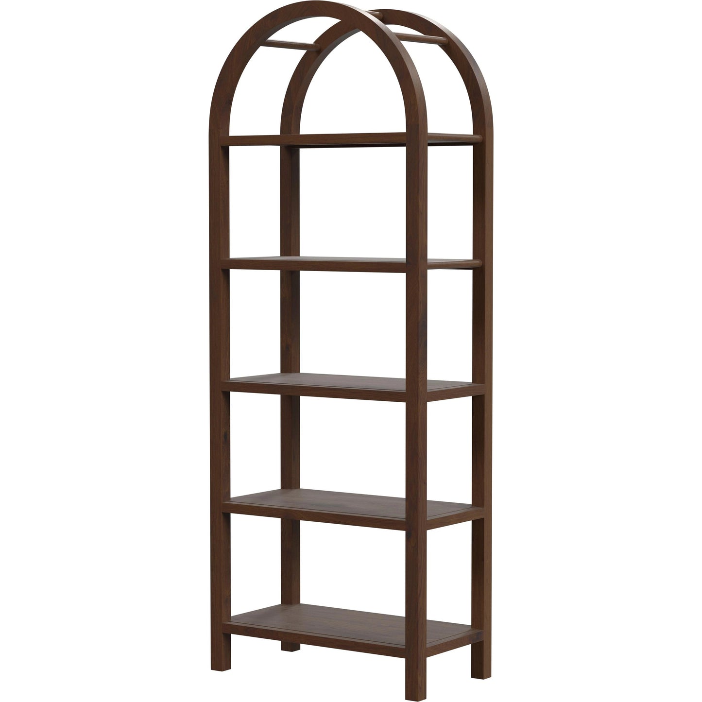 001 SI-2021883 | Primary Silo | Aila Etagere by Butler Specialty Company in brown and walnut. Made from mdf, walnut veneer,rubberwood in a modern style.