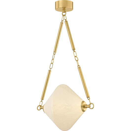 Solara Pendant by Corbett in vintage polished brass. Made from unique in a modern style.