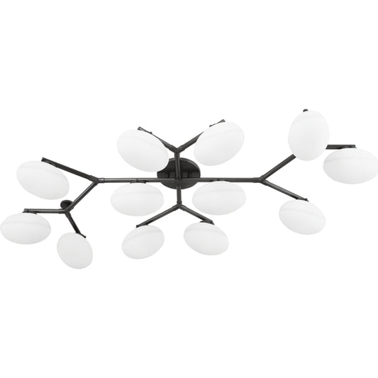 Wagner Semi Flush by Hudson Valley. Made from brass in a modern style.
