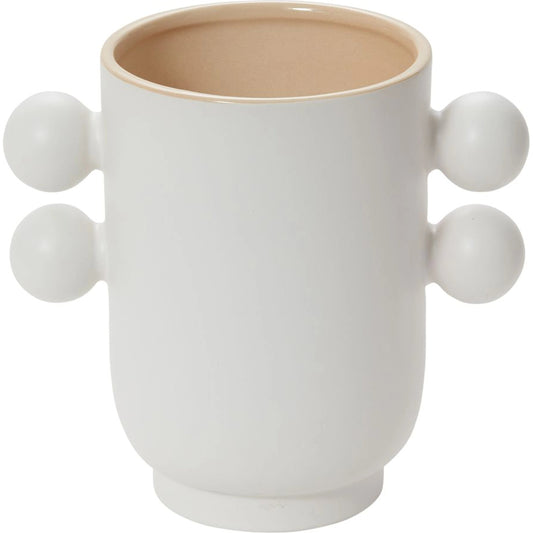 Farley Pot by Accent Decor in white. Made from ceramic in a modern style.