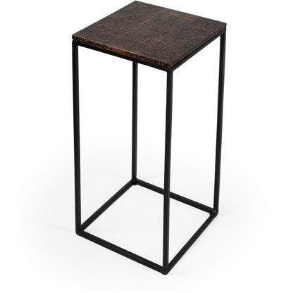 Lacrossa End Table by Butler Specialty Company. Made from iron, carb certified mdf, aluminum metal sheet in a modern style.