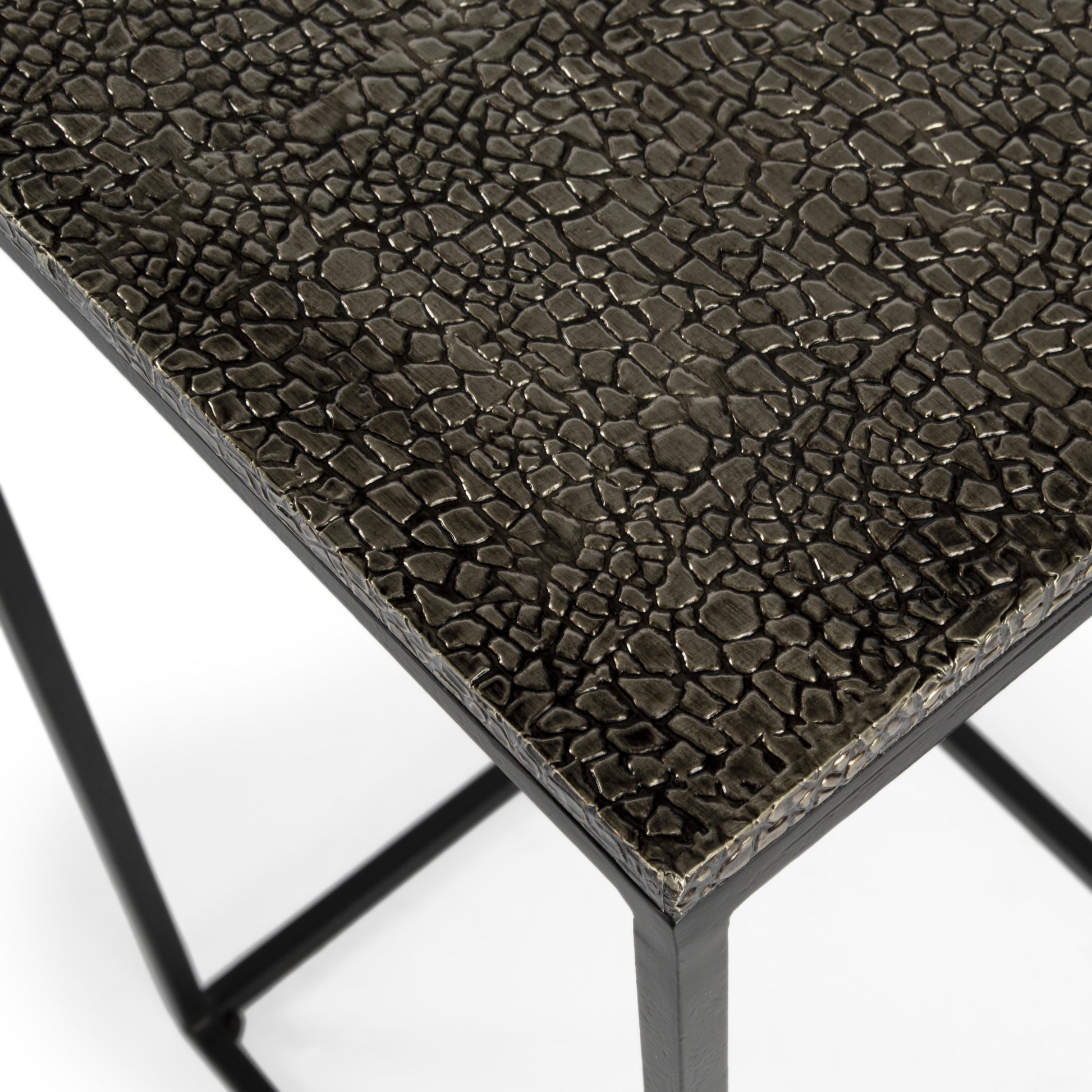 Lacrossa End Table by Butler Specialty Company. Made from iron, carb certified mdf, aluminum metal sheet in a modern style.