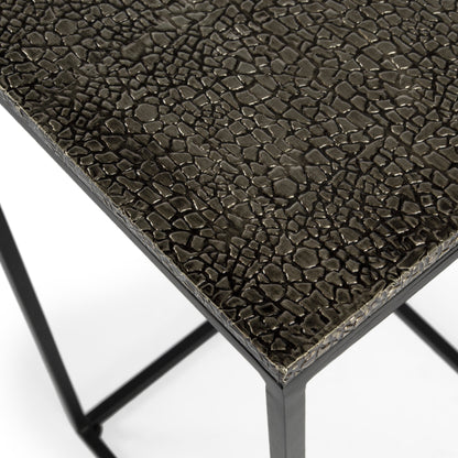 Lacrossa End Table by Butler Specialty Company. Made from iron, carb certified mdf, aluminum metal sheet in a modern style.