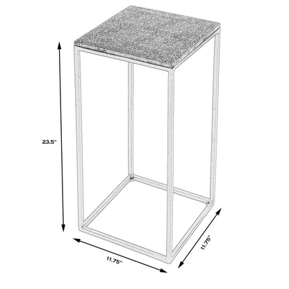 Lacrossa End Table by Butler Specialty Company. Made from iron, carb certified mdf, aluminum metal sheet in a modern style.