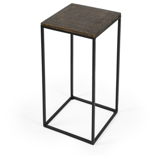 Lacrossa End Table by Butler Specialty Company. Made from iron, carb certified mdf, aluminum metal sheet in a modern style.