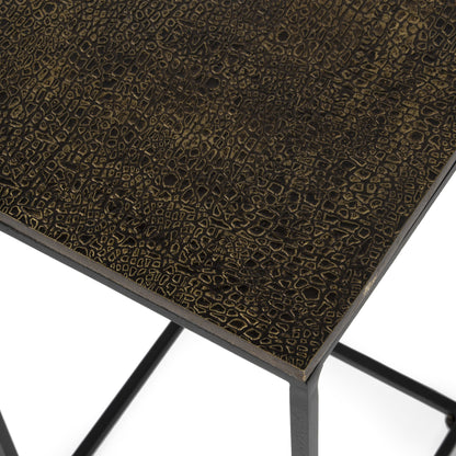Lacrossa End Table by Butler Specialty Company. Made from iron, carb certified mdf, aluminum metal sheet in a modern style.