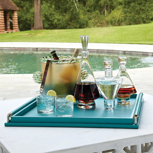 High Shoulder Decanter by Global Views. Made from glass in a transitional style.