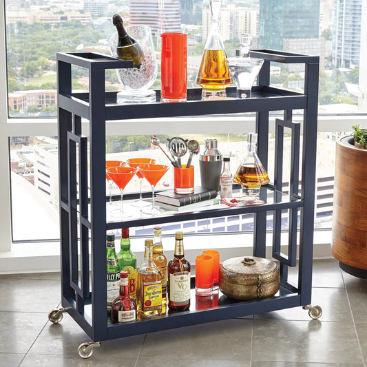 High Shoulder Decanter by Global Views. Made from glass in a transitional style.