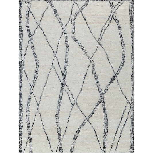 Tahoe 5560 Rug by Exquisite Rugs in ivory, black. Made from new zealand wool in a unique style.