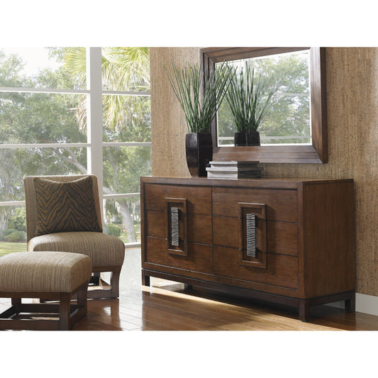 Luzon Landscape Mirror by Tommy Bahama Home. Made from unique in a rustic style.