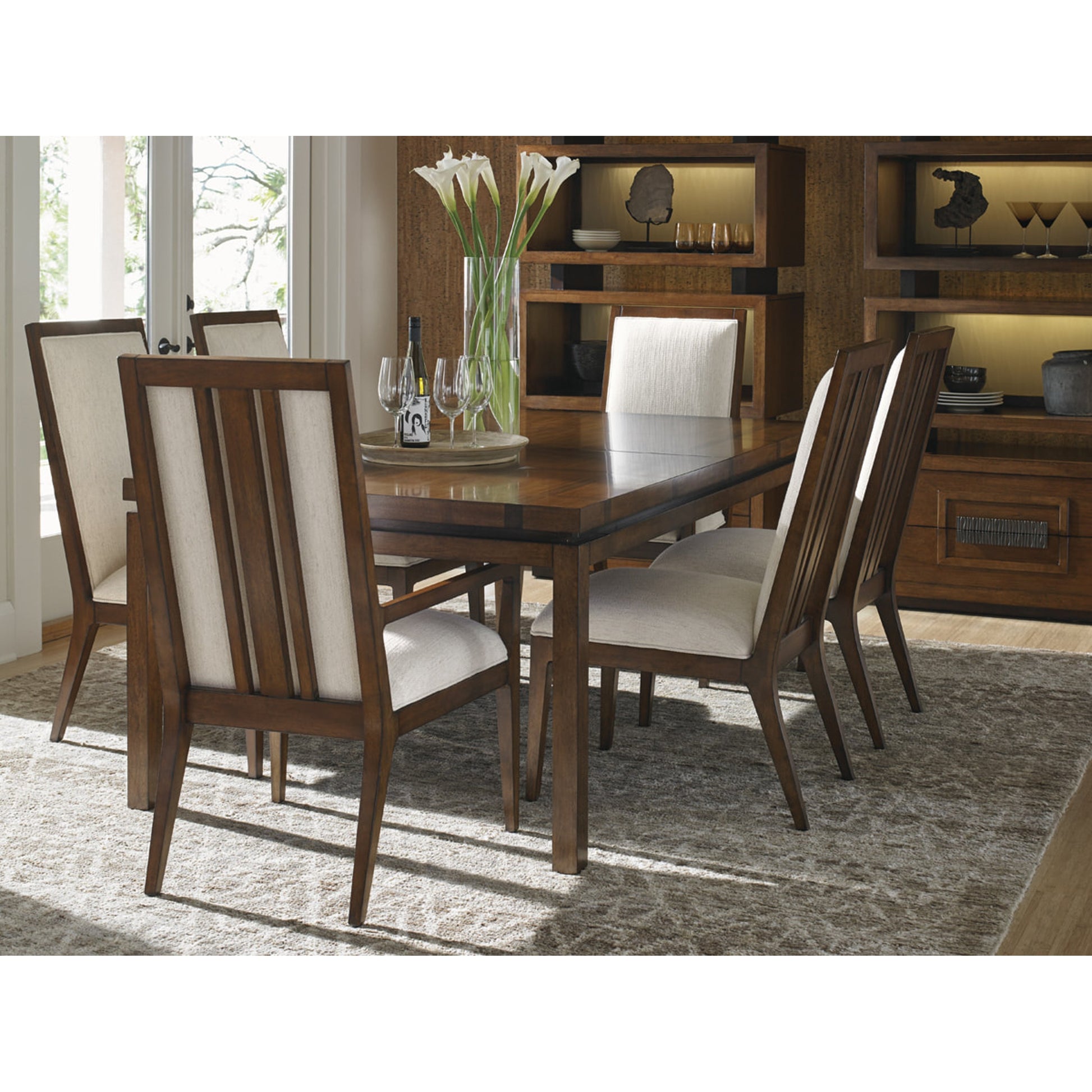 Natori Slat Back Side Chair by Tommy Bahama Home. Made from unique in a transitional style.