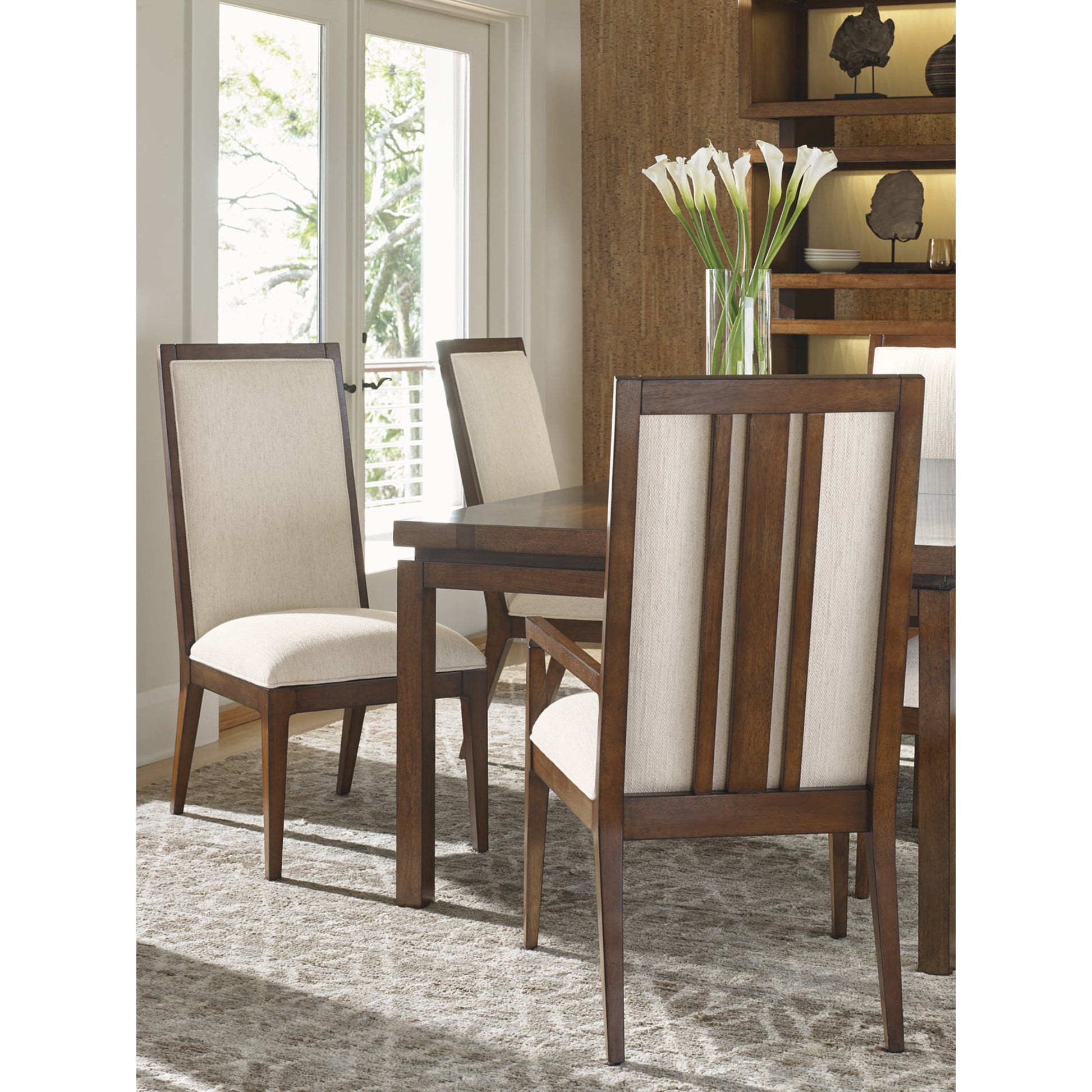 Natori Slat Back Side Chair by Tommy Bahama Home. Made from unique in a transitional style.