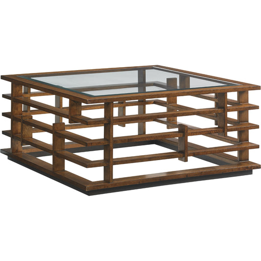 Nobu Square Cocktail Table by Tommy Bahama Home. Made from unique in a modern style.
