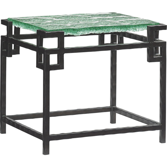 001 SR-836144 | Additional Silo | Hermes Reef Glass Top End Table by Tommy Bahama Home. Made from unique in a modern style.