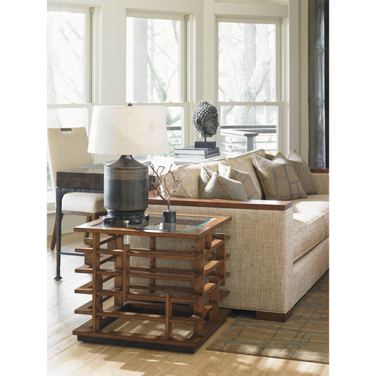 Nobu Square Lamp Table by Tommy Bahama Home. Made from unique in a modern style.