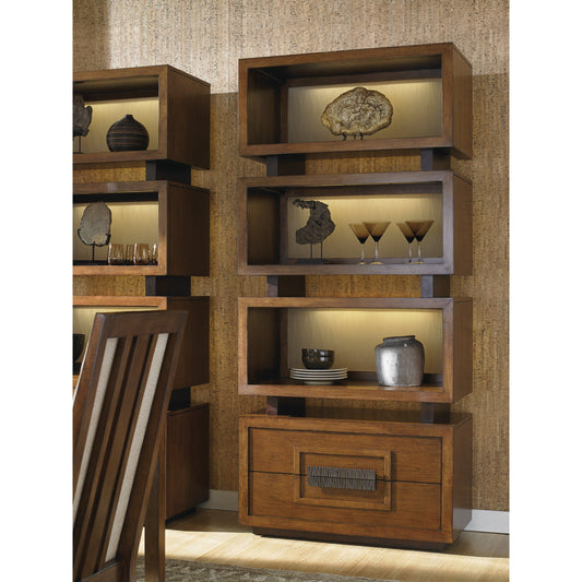 Tonga Tiered Bookcase by Tommy Bahama Home. Made from unique in a modern style.