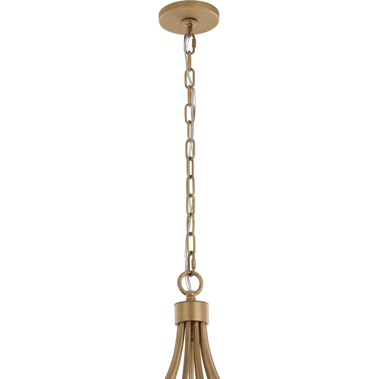 005 SI-2537012 | Closeup | Panelist 5 Light Pendant by Varaluz in gold. Made from steel, alabaster in a unique style.