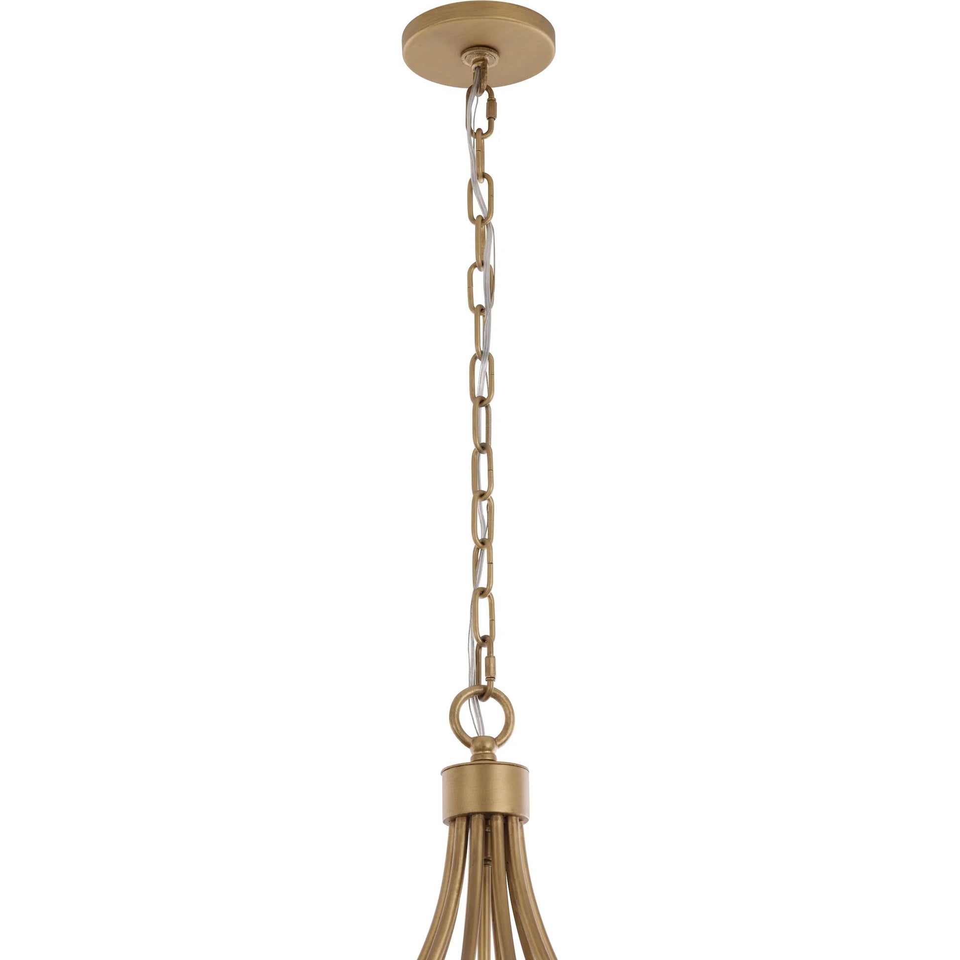 Panelist 5 Light Pendant by Varaluz in gold. Made from steel, alabaster in a unique style.