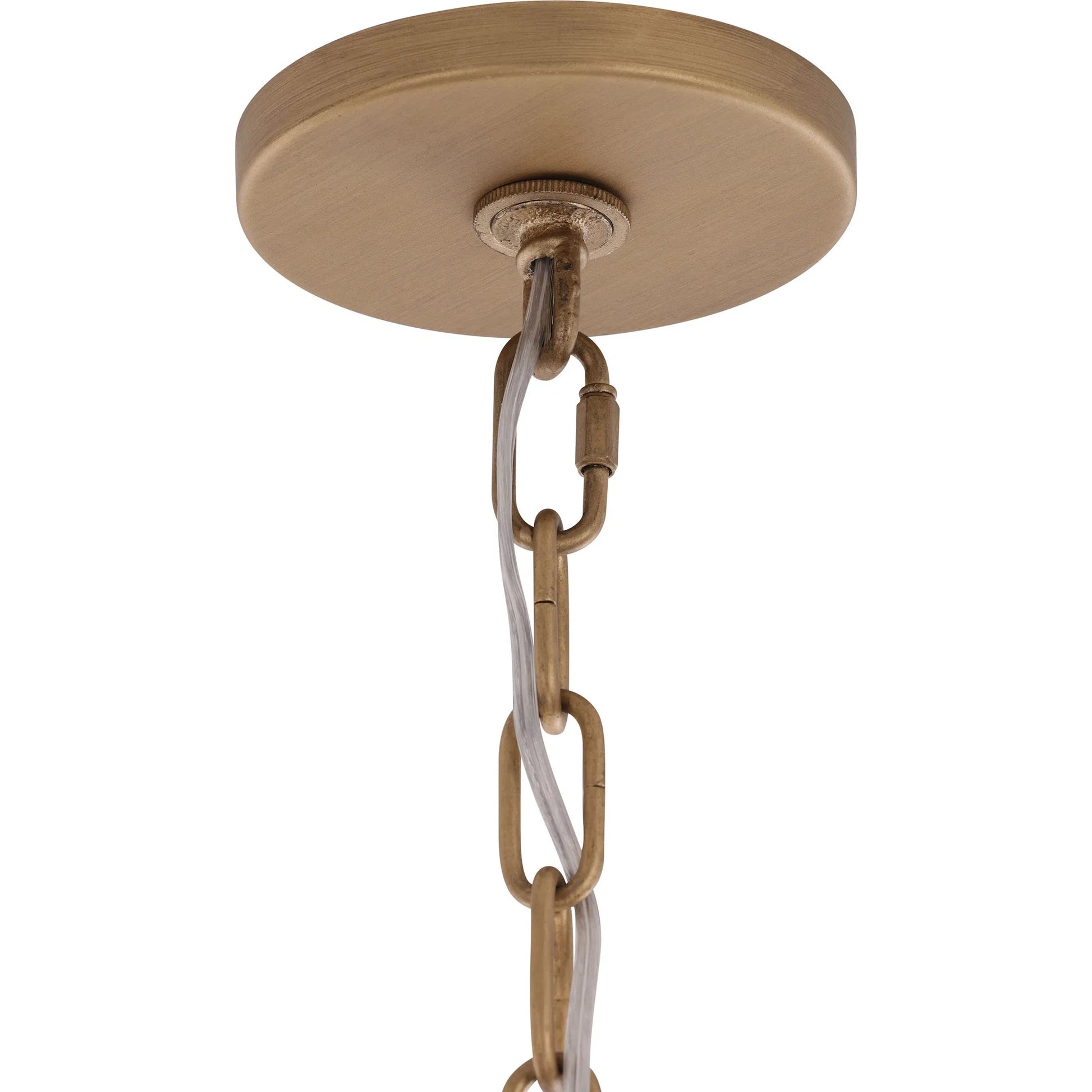 Panelist 5 Light Pendant by Varaluz in gold. Made from steel, alabaster in a unique style.