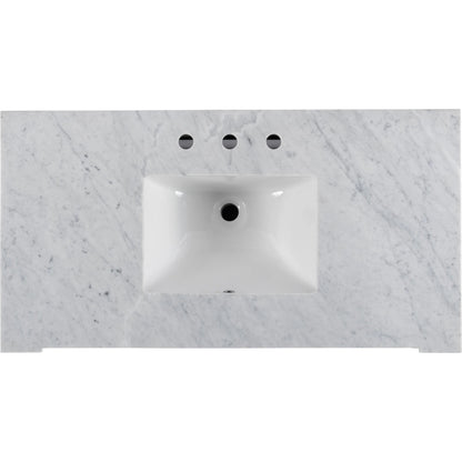 Rochelle 42" Single Sink Bathroom Vanity Set by Butler Specialty Company in gray. Made from acacia, mdf, acacia veneer, ceramic sink, carrara marble in a unique style.